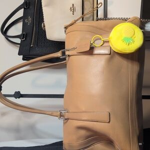 Coach Vintage Bonnie Britian Tan Legency Zip Satchel